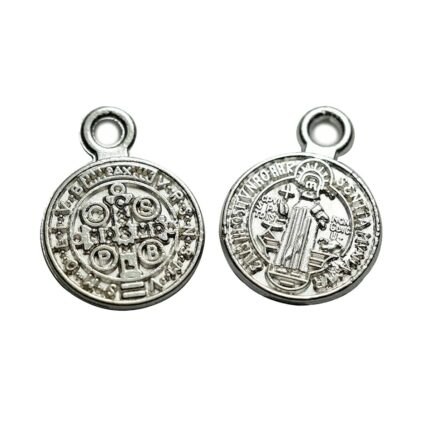 dije de metal figura medalla  San Benito