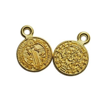 dije de metal figura medalla  San Benito