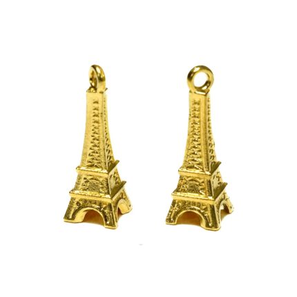 dije de metal figura torre ifel