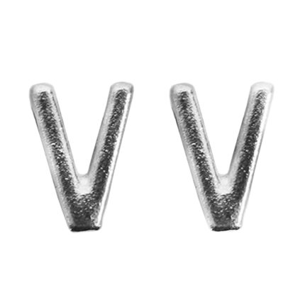 conector de metal para pulsera figura de "v"