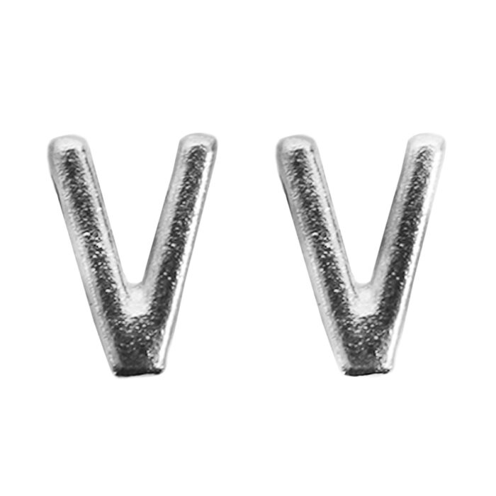 conector de metal para pulsera figura de "v"