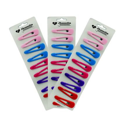 pasador para la cabeza cubierta de plastico liso pares de diferentes colores